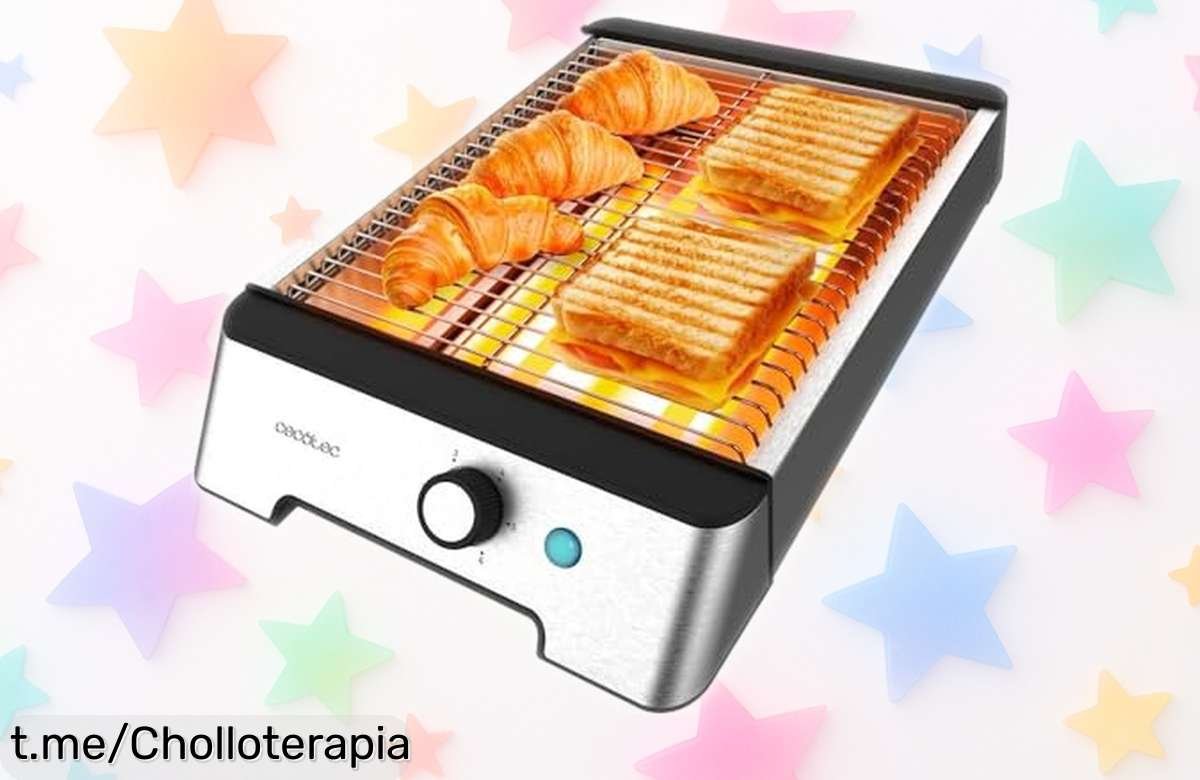 Tostadora Cecotec NiceSlice con 1000W y diseño en acero inoxidable: super chollo para mañanas deliciosas, ¡aprovéchala antes de que desaparezca!