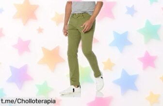 Vaqueros ajustados Amazon Essentials para hombre en verde oliva, el super chollo que no puedes dejar pasar si quieres elevar tu estilo ¡Corre, que vuelan!