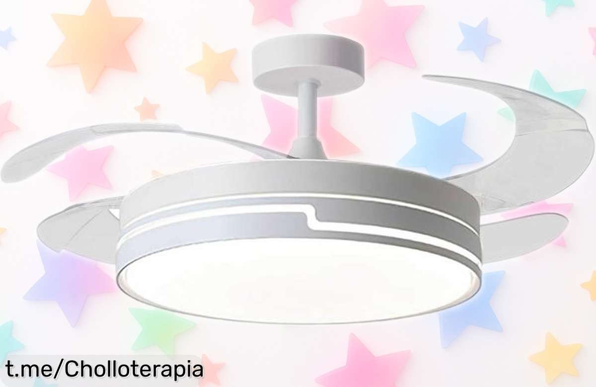Ventilador de techo Bel Air Home con luz LED personalizable y motor DC al mejor precio; refresca tu hogar con este super chollo y dale un toque especial a tu vida ahora mismo.