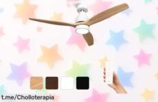 Ventilador de techo Mellerware con luz y mando, el super chollo que refresca tu hogar todo el año. ¡No te lo pierdas, las unidades vuelan!
