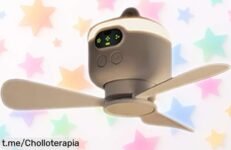 Ventilador de techo pequeño Uhidka recargable USB, aire fresco y silencioso a precio rebajado, ¡aprovéchalo ya y transforma el calor en frescura!