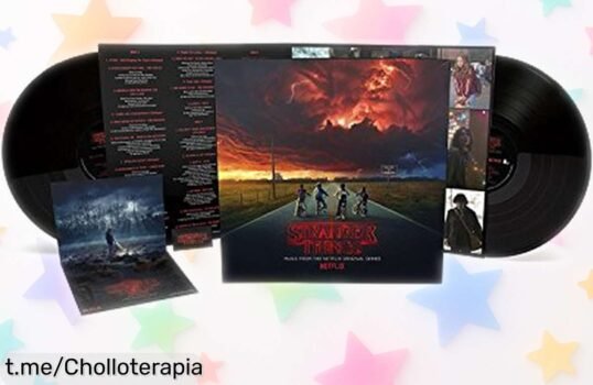 Vinilo original de la banda sonora de Stranger Things a precio rebajado que revive cada emoción ochentera en tus maratones ¡No te quedes sin el sonido que conecta con Hawkins!