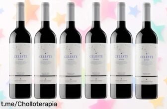 Vino tinto Pago del Cielo Celeste Roble: 6 botellas de pasión intensa a un precio loco, ¡sorprende en cada comida y disfruta antes que se acabe esta oferta!