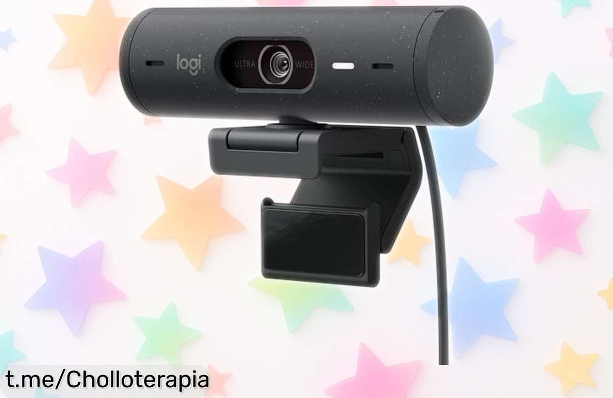 Webcam Brio 500 HD de Logitech con imagen nítida y micrófonos que eliminan ruido, ahora a precio rebajado ¡Aprovecha este super chollo para lucir fantástico en tus videollamadas!