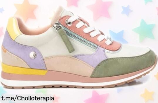 Zapatilla mujer multicolor Refresh con cremallera, ahora a un precio que impresiona. ¡No dejes pasar este chollo y deslumbra cada día con actitud!