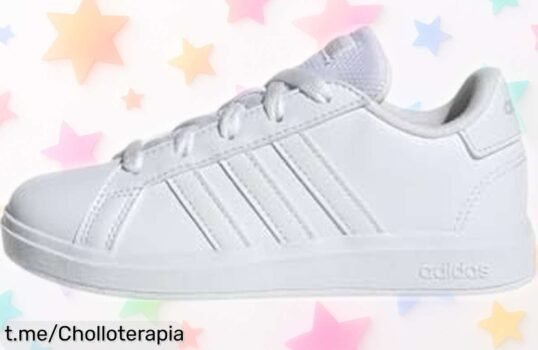 Zapatillas Adidas Grand Court para niños con precio rebajado que quita el hipo: ¡no te quedes sin ellas y deja que tu peque brille con estilo!