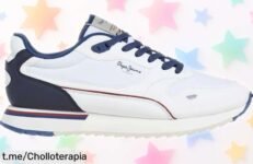 Zapatillas Pepe Jeans Bexley South blancas en diseño moderno y rebajadas a precio chollazo, ¡cómpralas ya antes de que se agoten y siente la diferencia en cada paso!