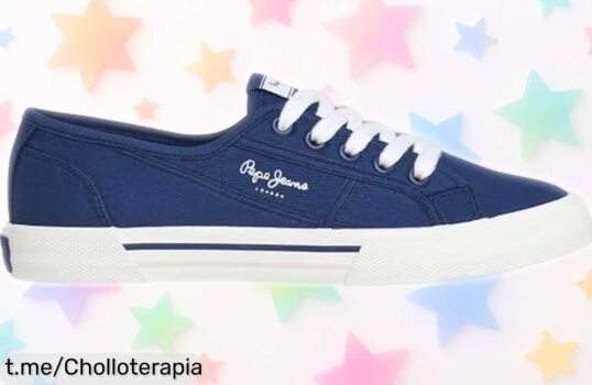 Zapatillas Pepe Jeans Brady Basic azules con detalles metálicos y sujeción segura, ¡ofertón rebajado que te hará lucir espectacular! Corre antes de que vuelen y no te quedes sin ellas.
