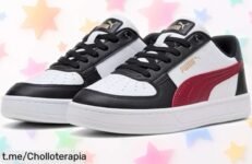 Zapatillas Puma Caven Jr en negro y rojo, ¡rebajadas a un precio increíble! Corre por las tuyas antes de que se agoten y siente la diferencia al pisar con fuerza.
