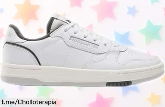 Zapatillas Reebok Tribunal de Fase en blanco y gris, con ajuste perfecto y ahora a precio rebajado que vuela; no te pierdas la oportunidad de brillar con tu estilo único.