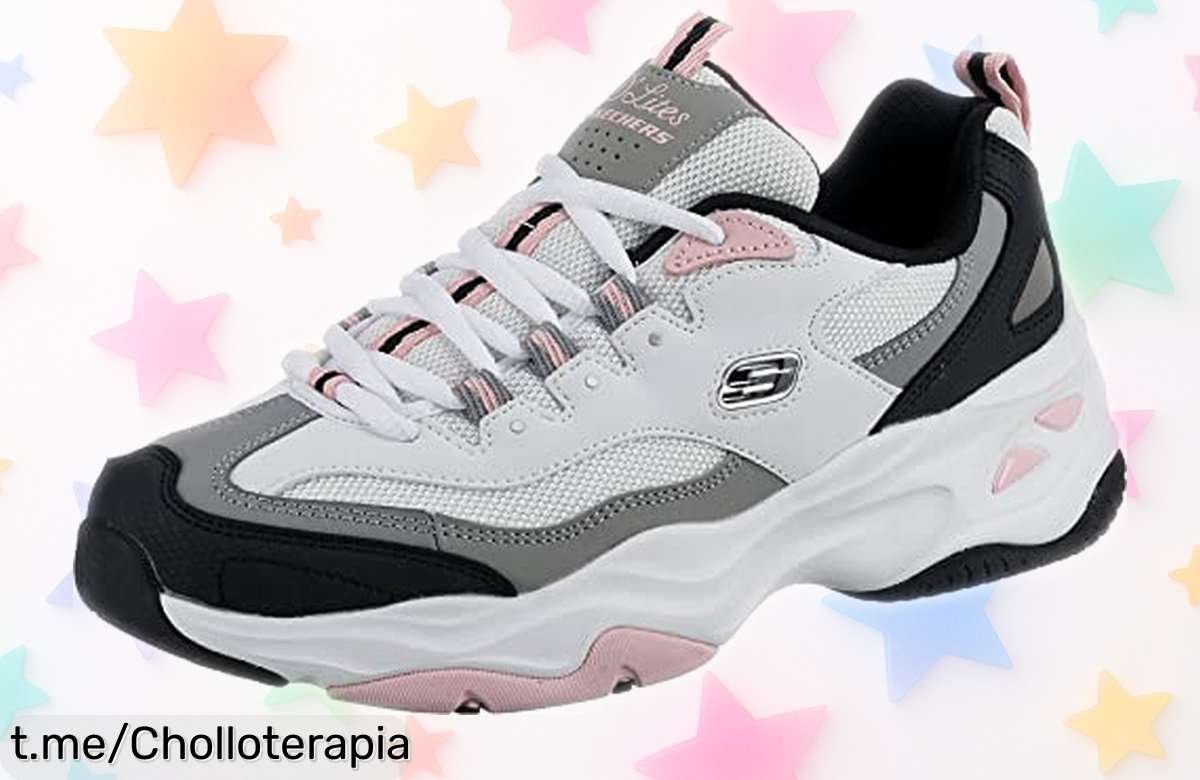 Zapatillas Skechers D’Lites con diseño deportivo ahora a precio rebajado, ¡no las dejes escapar y haz que tus pasos luzcan frescos y llenos de estilo!