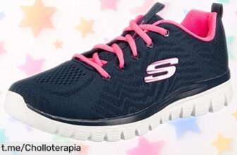 Zapatillas Skechers Graceful Get Connected para mujer: ¡ofertón con precio rebajado de locura! Siente la libertad y muévete rápido, no te lo pierdas.