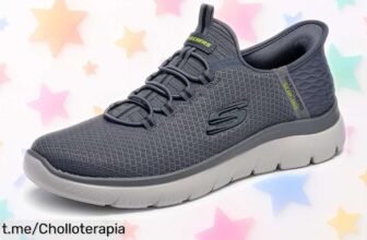 Zapatillas Skechers Summits High Range sin cordones, con descuento brutal; aprovecha este super chollo que tus pies no se querrán perder. ¡Compra ya antes de que se acaben!