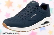 Zapatillas Skechers para hombre con ajuste firme y suela antideslizante, ¡chollazo en precio rebajado que no puedes dejar escapar! Asegura tus pasos hoy mismo.