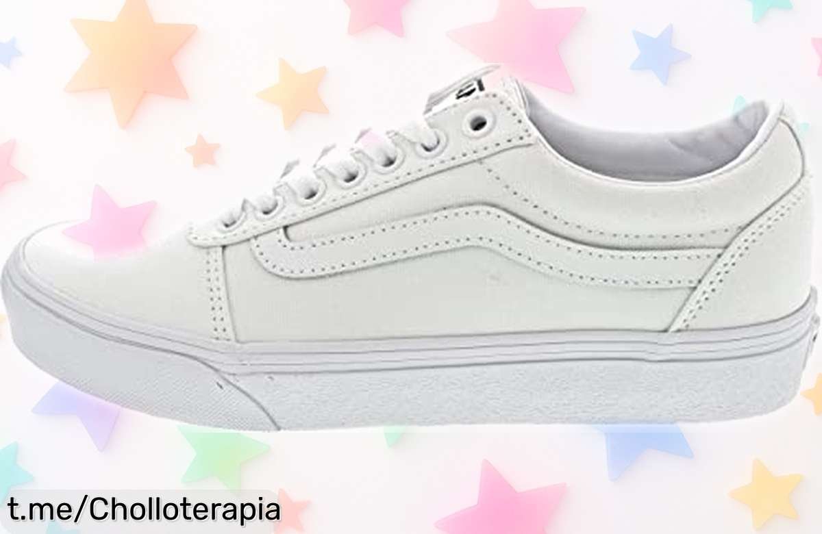 Zapatillas Vans Ward blancas: descuento brutal por tiempo limitado, ¡super chollo para que no pares de moverte y disfrutes cada paso! ¡Hazte con ellas antes de que se agoten!