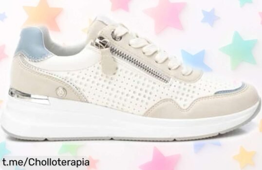 Zapatillas XTI blancas para mujer, con cremallera fácil y suela antideslizante: ¡aprovecha este super chollo antes de que se agoten! Sé la más segura y cómoda en cada paso.