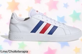 Zapatillas adidas Grand Court Base 2.0 para hombre con diseño eterno y suela súper resistente, caídas de precio increíbles por tiempo limitado ¡No te quedes sin este super chollo!