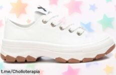 Zapatillas blancas XTI para niña con suela antideslizante a precio rebajado, ¡no dejes pasar este super chollo y asegúrate de que los pasos de tus peques sean siempre seguros!