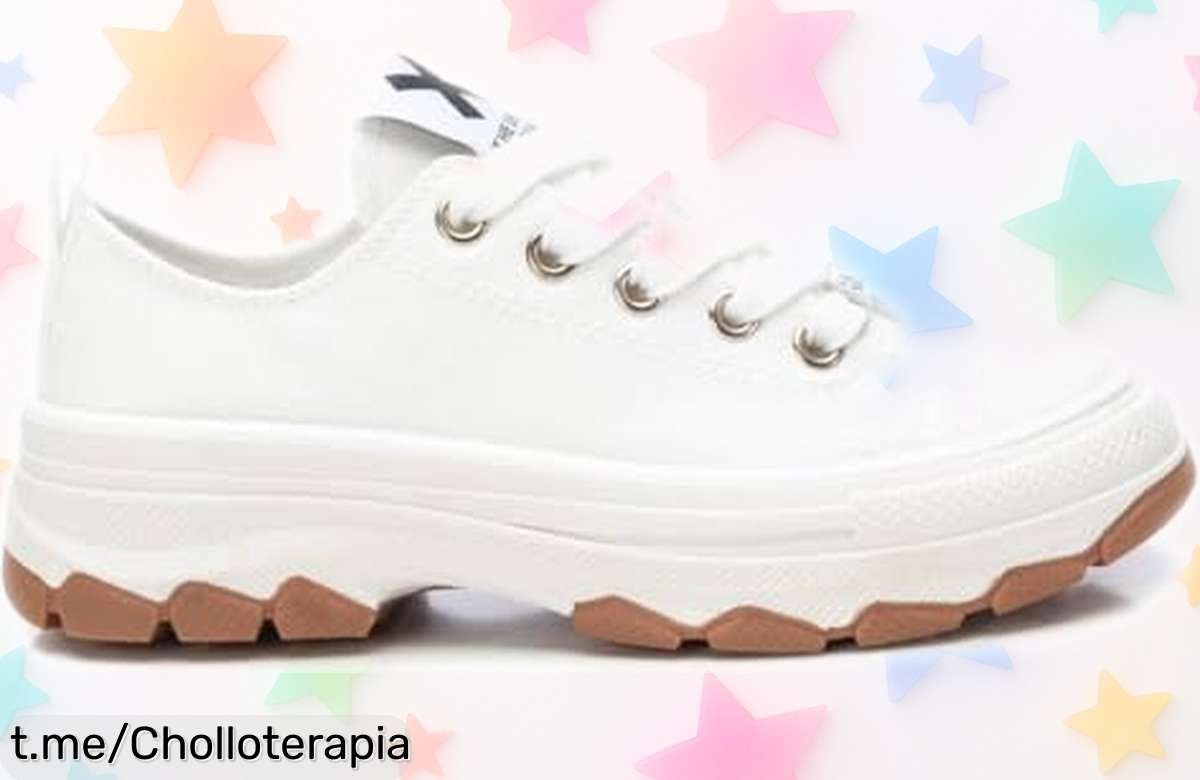 Zapatillas blancas XTI para niña con suela antideslizante a precio rebajado, ¡no dejes pasar este super chollo y asegúrate de que los pasos de tus peques sean siempre seguros!