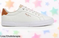 Zapatillas clásicas Pepe Jeans Kenton max blancas a un precio rebajado que te dejará boquiabierto, ¡corré antes de que se agoten y destaca con tu estilo!