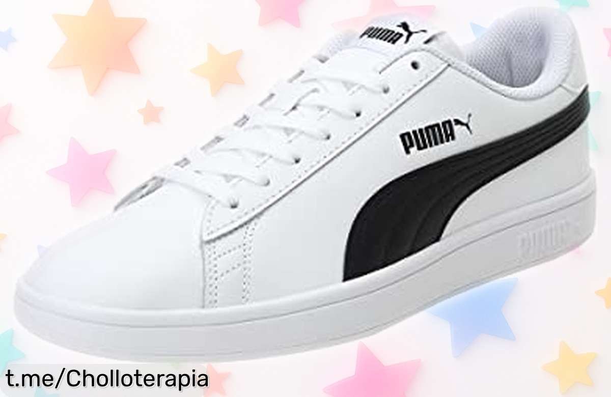 Zapatillas de deporte Puma con suela indestructible y cuero brillante, ahora a precio rebajado: ¡últimas unidades! No te quedes sin el estilo y seguridad que mereces.