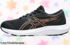 Zapatillas deportivas ASICS GelContend 9 GS con gel de estabilidad a precio rebajado, ¡aprovecha este ofertón y siente la energía en cada paso antes de que se agoten!