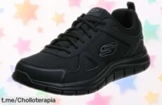 Zapatillas deportivas Skechers negras y blancas para hombre, super chollo exclusivo que te dará estilo y confianza: ¡aprópiate de ellas antes de que se acaben!