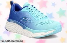 Zapatillas deportivas Skechers para mujer con amortiguación superior, ahora a precio rebajado. Corre por este super chollo y siente la energía en cada paso antes de que se agoten.