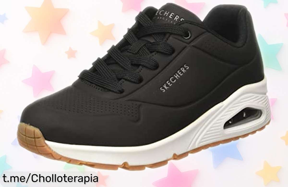 Zapatillas mujer Skechers Uno con suela ultra agarre a precio rebajado, no te lo pienses más y corre por ellas antes de que se agoten ¡serán tus nuevas compañeras!