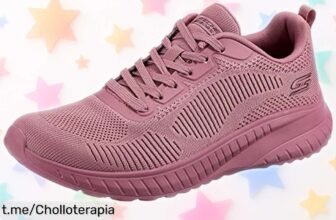 Zapatillas para mujer Skechers Bobs Squad Chaos Face Off en frambuesa, ¡rebajadas y listas para volar! Sé la primera en lucir su estilo único y dale alegría a tus pasos ya mismo.