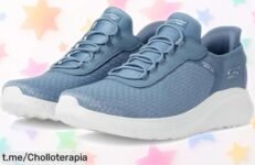 Zapatillas para mujer Skechers Bobs Squad Chaos a precio loco: un chollo de estilo que debes tener ya y siente la energía en cada paso. ¡No lo dejes escapar!