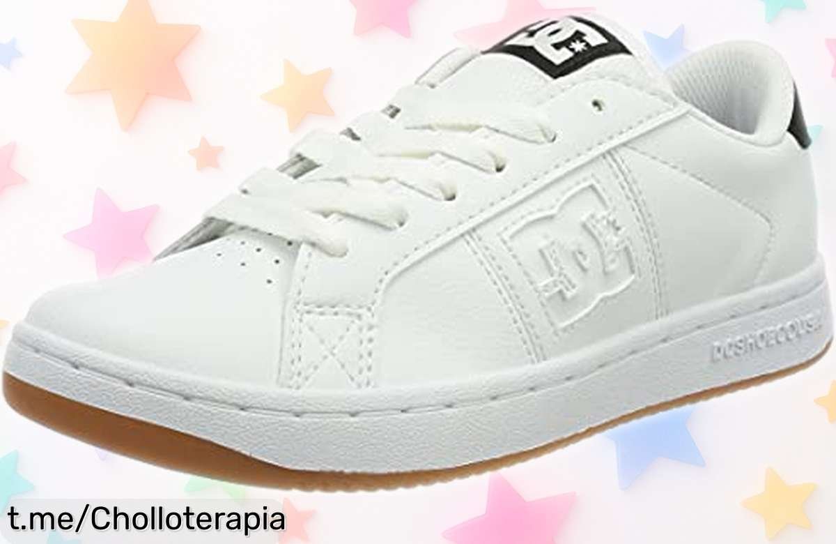 Zapato blanco DC Shoes Striker para hombre a precio rebajado, super chollo que combinará la seguridad y el estilo en cada paso. ¡Aprovecha esta oportunidad única ahora!