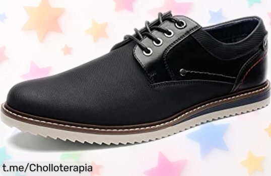Zapatos de cordones Bruno Marc con estilo clásico a precio rebajado, ¡un chollazo que vuela! Presume pisando fuerte y no te quedes sin los tuyos.