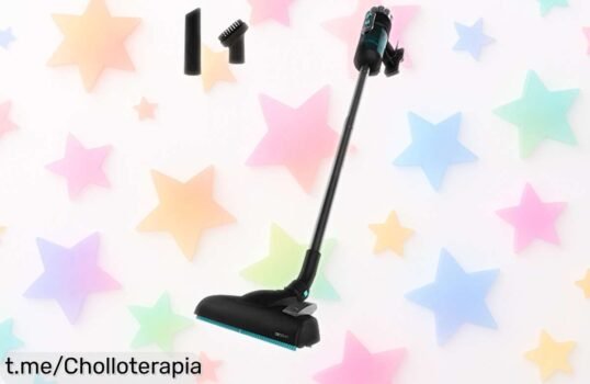 Aspiradora escoba Cecotec súper potente, tecnología ciclónica y cabezal 360º a precio loco: ¡limpia fácil y rápido antes de que se agote esta oferta brutal!