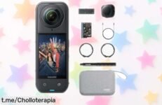 Cámara 8K 360º impermeable con estabilización pro a precio rebajado; captura tus aventuras y vive momentos únicos, ¡aprovecha este super chollo antes de que se agoten!