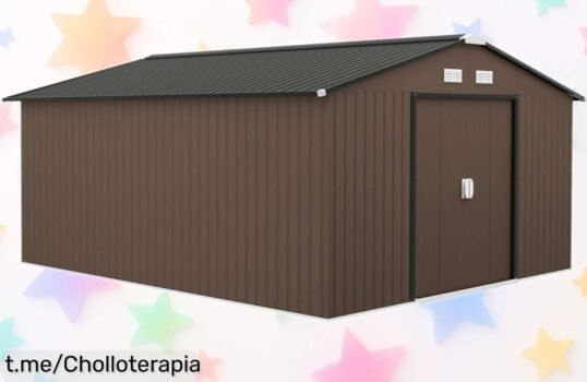 Caseta de jardín Outsunny 12,4 m² con puerta corredera: super chollo a precio loco por tiempo limitado, transforma tu espacio exterior y haz que todos se maravillen. ¡No te quedes sin la tuya!