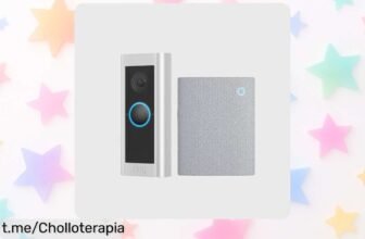 Timbre con cámara Ring Videotimbre Pro cableado y Chime 3.ª gen. a precio rebajado, ve quién está en tu puerta al instante y no dejes escapar este super chollo que te brinda seguridad ¡Compra ya!