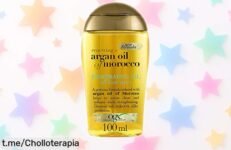Aceite penetrante OGX con argán para pelo seco y dañado a precio rebajado, corre que se acaban, ¡tu melena sedosa te lo agradecerá!