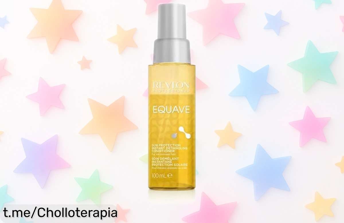 Acondicionador bifásico Revlon Professional Equave que desenreda y protege del sol, ¡precio rebajado brutal! Corre, que vuelan para cuidar tu melena sin complicaciones.