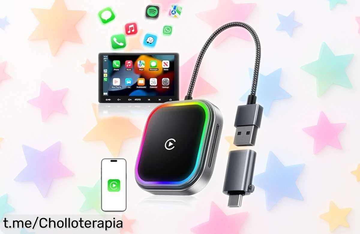 Adaptador inalámbrico WityEye para CarPlay y Android Auto: ofertón increíble que hará tus viajes más divertidos ¡No lo dejes escapar!