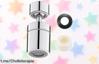 ¡Aireador de grifo giratorio 360° con doble chorro a un precio rebajado! Dale vida a tu cocina y baño antes de que se agote esta oportunidad única.