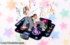 Alfombra de baile iluminada para niños con Bluetooth: ¡precio loco y diversión a mil por hora! No te quedes sin este super chollo que hará saltar de alegría a tus peques.