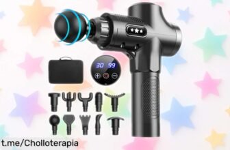 Alivio instantáneo con la pistola de masaje ANSGEC: 30 velocidades y 10 cabezales en un ofertón que tus músculos disfrutarán ¡No te quedes sin ella!