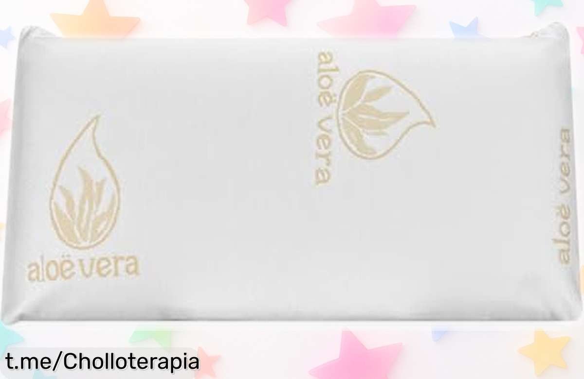 Almohada viscoelástica con aloe vera de Duérmete Online: ¡ofertón limitado para cuidar tu cuello y piel! No te quedes sin la comodidad que mereces, actúa ya y duerme como nunca.