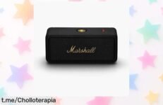 Altavoz Bluetooth portátil Marshall Emberton II, chollo increíble con 30 horas de música y resistencia total al agua; aprovecha esta caída de precio antes que se agoten y disfruta la música a tu manera.