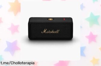 Altavoz Bluetooth portátil Marshall Emberton II, chollo increíble con 30 horas de música y resistencia total al agua; aprovecha esta caída de precio antes que se agoten y disfruta la música a tu manera.