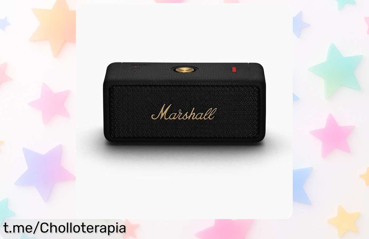 Altavoz Bluetooth portátil Marshall Emberton II, chollo increíble con 30 horas de música y resistencia total al agua; aprovecha esta caída de precio antes que se agoten y disfruta la música a tu manera.