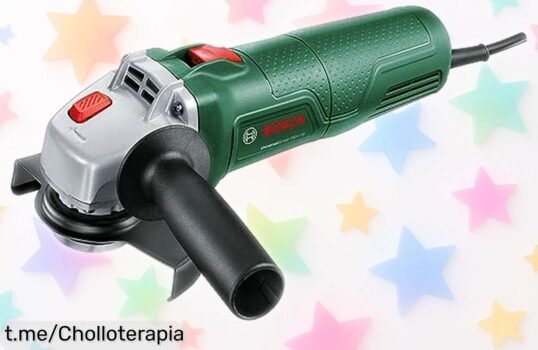 Amoladora pequeña Bosch con motor potente de 750 W en oferta brutal; ¡aprovecha este precio rebajado y dale vida a tus proyectos antes de que se acabe!