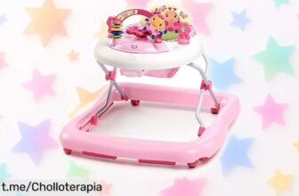 Andador rosado Bright Starts con luces y sonidos, ¡deja que tu bebé sonría mientras crece! Aprovecha esta rebaja única para hacerlo muy feliz hoy mismo.