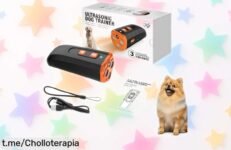 Antiladridos ultrasónico portátil que calma a tu perro hasta 10m; disfruta la paz en casa con este super chollo, ¡las unidades son limitadas y el precio ha caído!